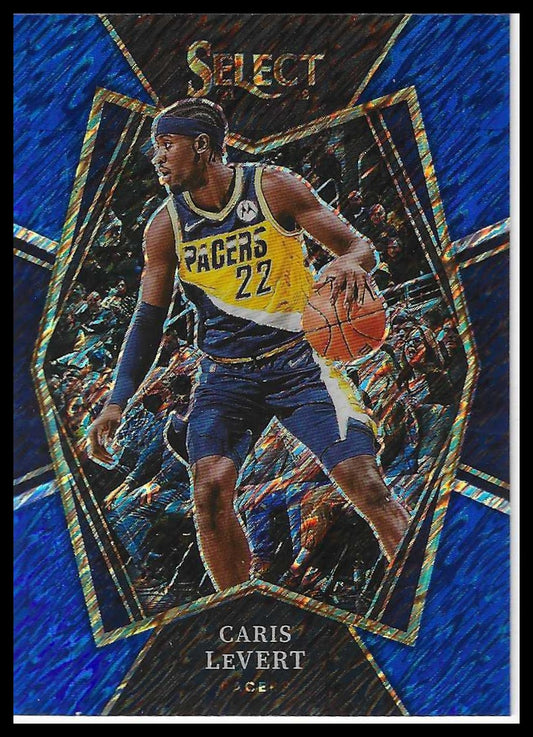 2021-22 Panini Select #136 Caris LeVert Blue Shimmer Prizms