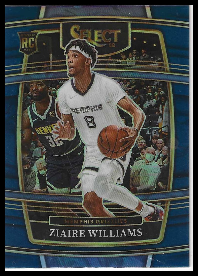 2021-22 Panini Select #86 Ziaire Williams Blue Prizms