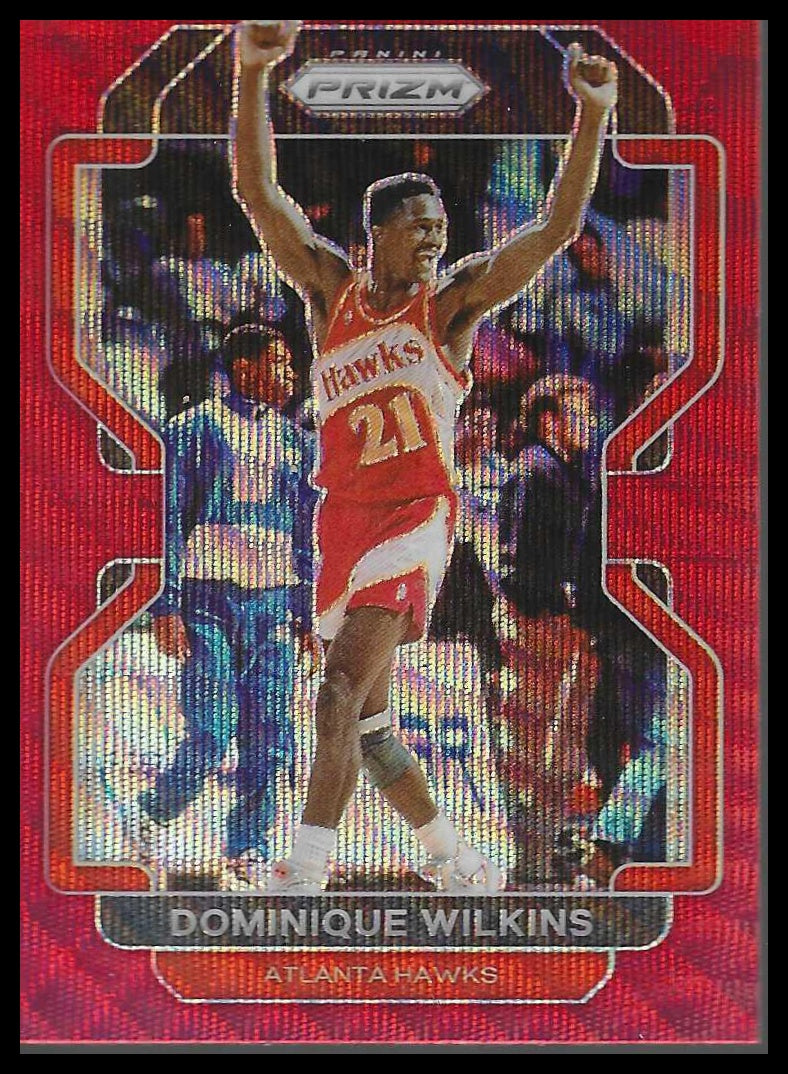 2021-22 Panini Prizm #252 Dominique Wilkins Ruby Wave