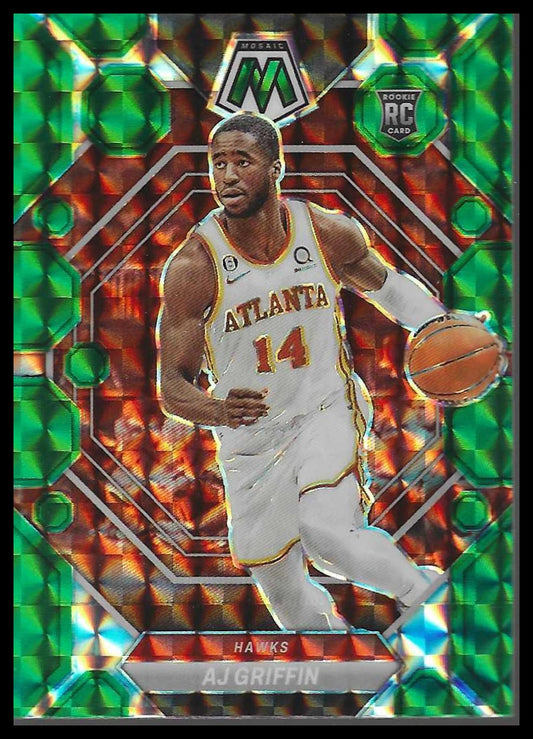 2022-23 Panini Mosaic #201 AJ Griffin Choice Red and Green