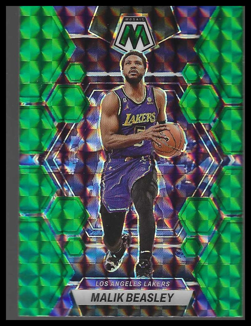 2022-23 Panini Mosaic #53 Malik Beasley Green