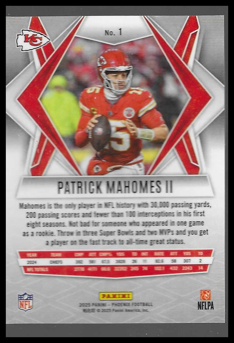 2025 Panini Phoenix #1 Patrick Mahomes II