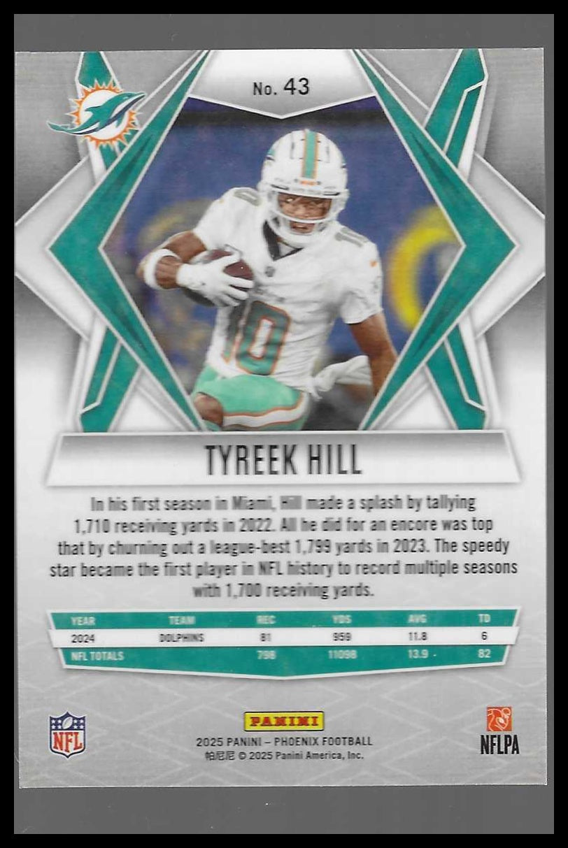 2025 Panini Phoenix #43 Tyreek Hill