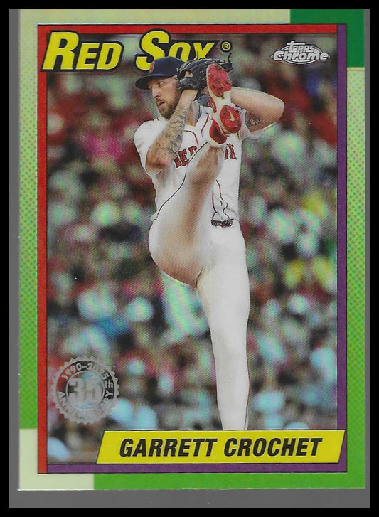 2025 Topps Chrome Update #90CU-11 Garrett Crochet 1990 Topps Chrome