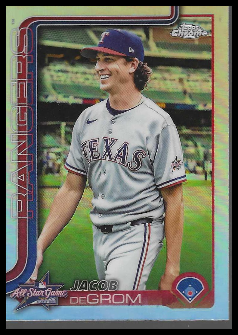 2025 Topps Chrome Update #ASGC-48 Jacob deGrom 2025 All-Star Game Refractor