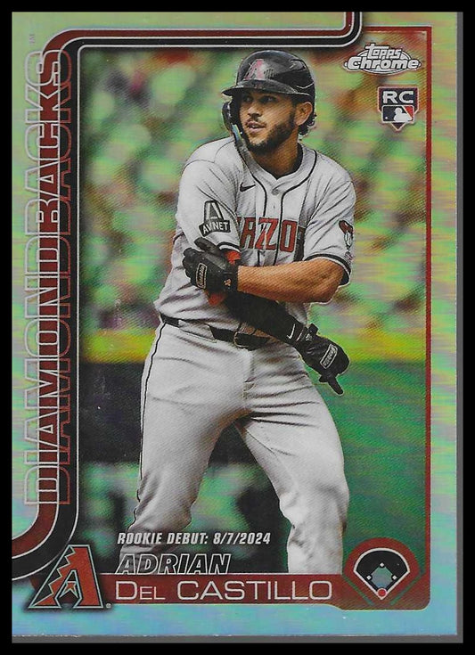 2025 Topps Chrome Update #USC92 Adrian Del Castillo Refractors