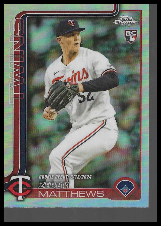 2025 Topps Chrome Update #USC171 Zebby Matthews Refractors