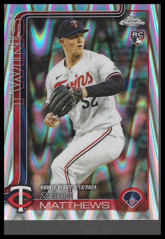 2025 Topps Chrome Update #USC171 Zebby Matthews RayWave Refractor