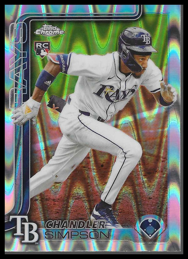 2025 Topps Chrome Update #USC179 Chandler Simpson RayWave Refractor