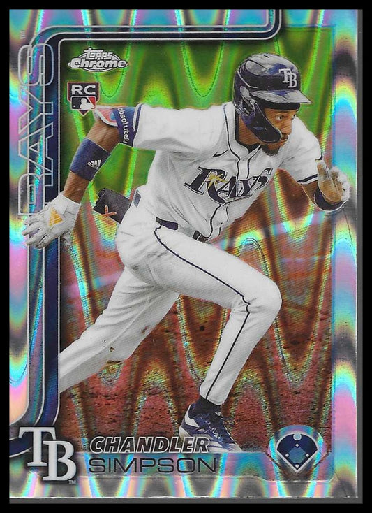 2025 Topps Chrome Update #USC179 Chandler Simpson RayWave Refractor