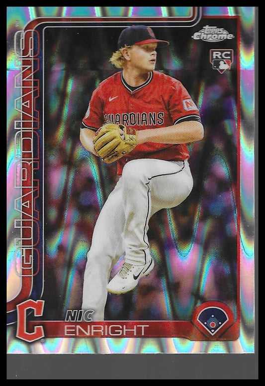 2025 Topps Chrome Update #USC103 Nic Enright RayWave Refractor