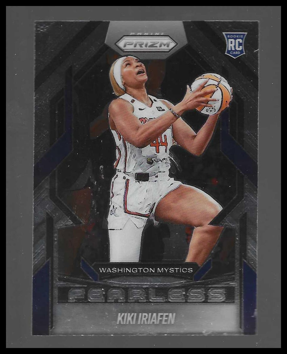 2025 Panini Prizm WNBA #8 Kiki Iriafen Fearless RC