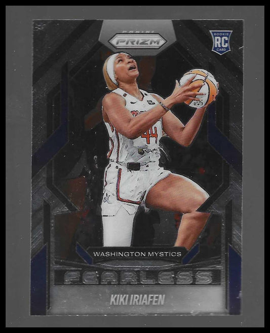 2025 Panini Prizm WNBA #8 Kiki Iriafen Fearless RC