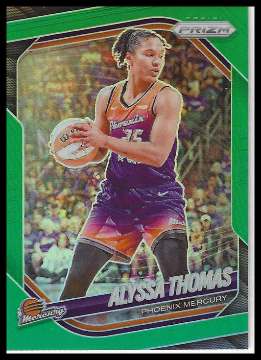 2025 Panini Prizm WNBA #44 Alyssa Thomas Green Prizms