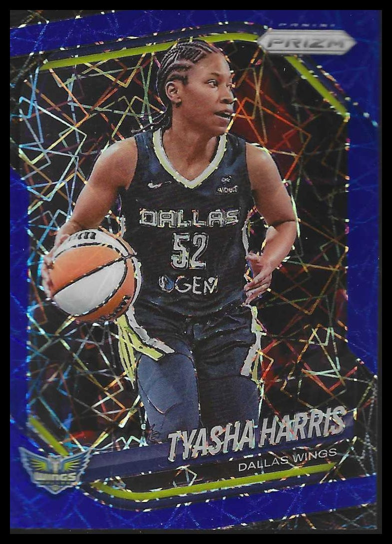 2025 Panini Prizm WNBA #130 Tyasha Harris Blue Velocity Prizms