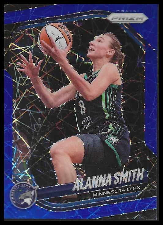 2025 Panini Prizm WNBA #101 Alanna Smith Blue Velocity Prizms