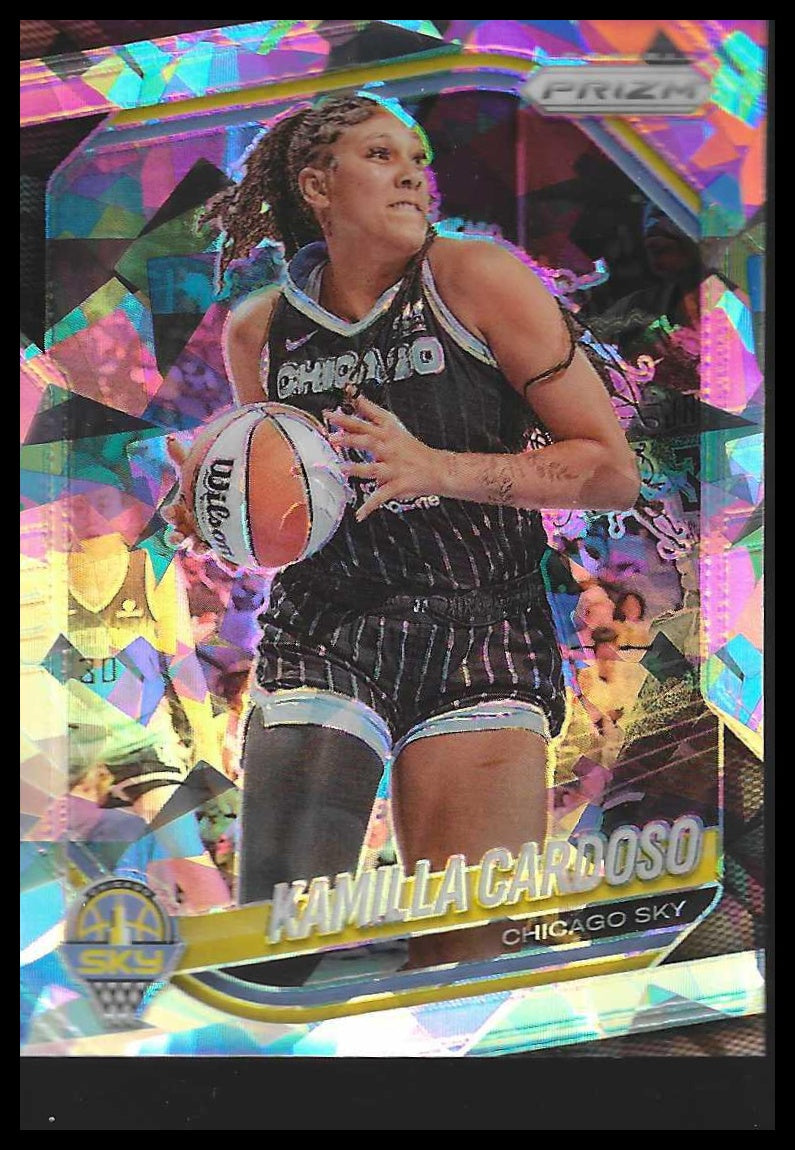 2025 Panini Prizm WNBA #89 Kamilla Cardoso Ice Prizms