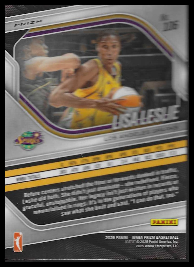 2025 Panini Prizm WNBA #106 Lisa Leslie Ice Prizms