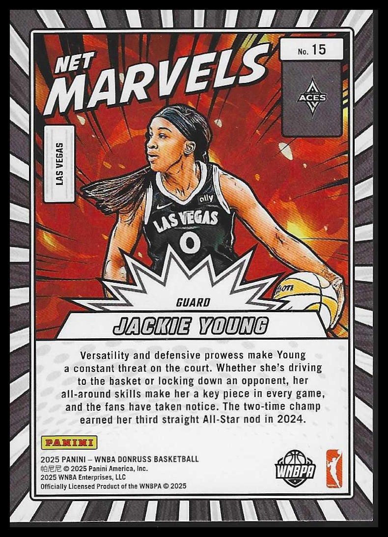 2025 Donruss WNBA #15 Jackie Young Net Marvels