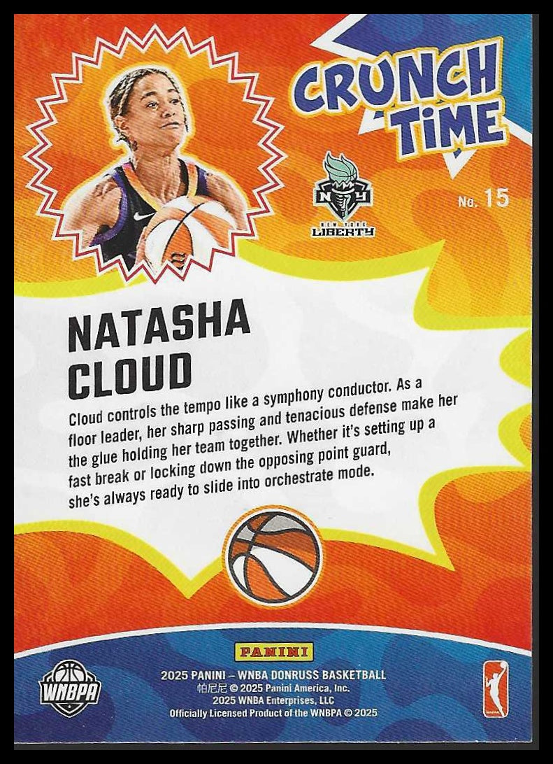 2025 Donruss WNBA #15 Natasha Cloud Crunch Time