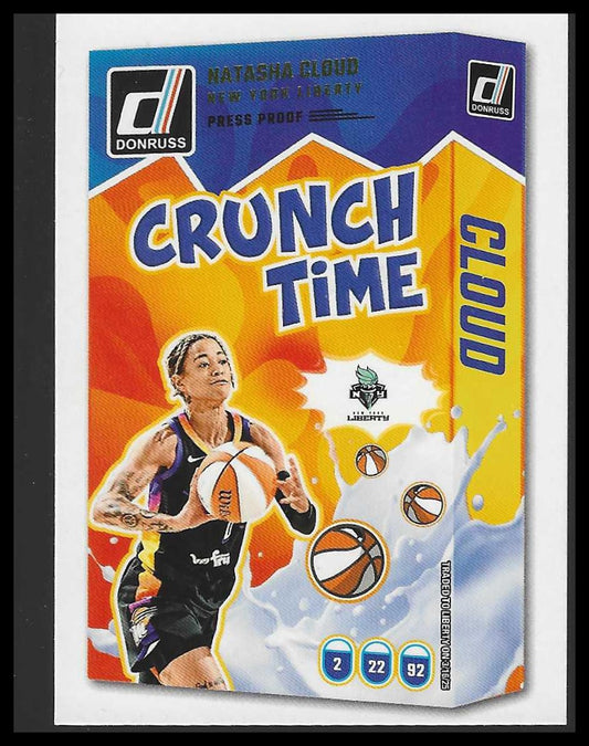 2025 Donruss WNBA #15 Natasha Cloud Crunch Time