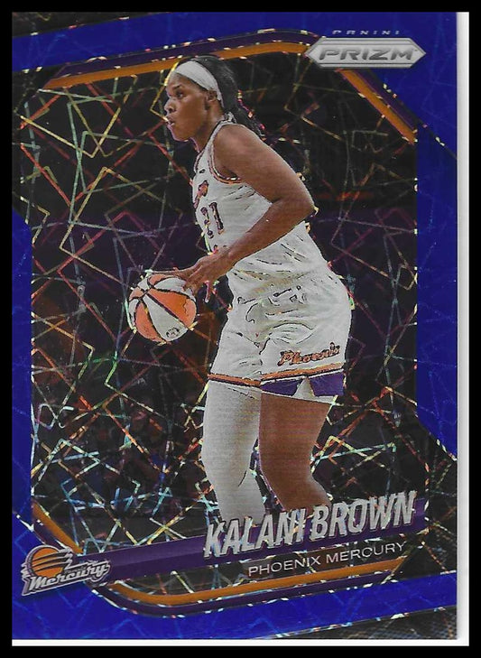 2025 Panini Prizm WNBA #55 Kalani Brown Blue Velocity Prizms