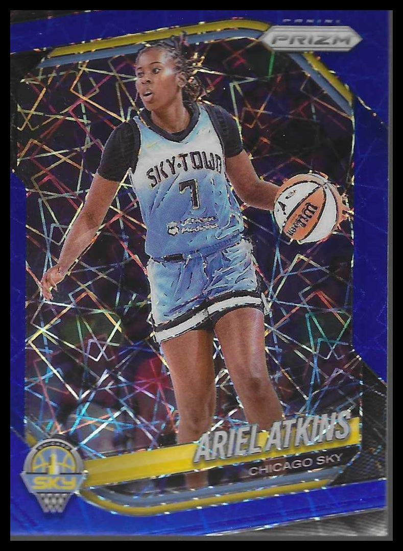 2025 Panini Prizm WNBA #13 Ariel Atkins Blue Velocity Prizms
