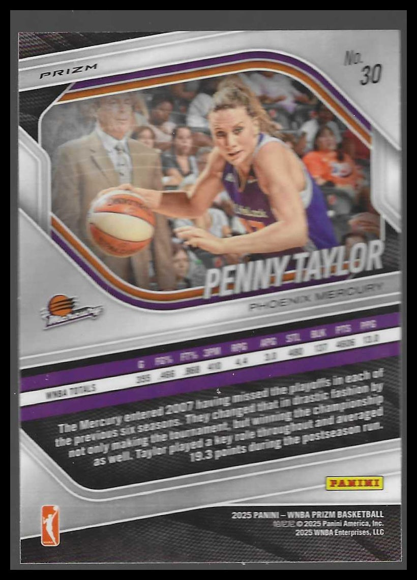 2025 Panini Prizm WNBA #30 Penny Taylor Ice Prizms