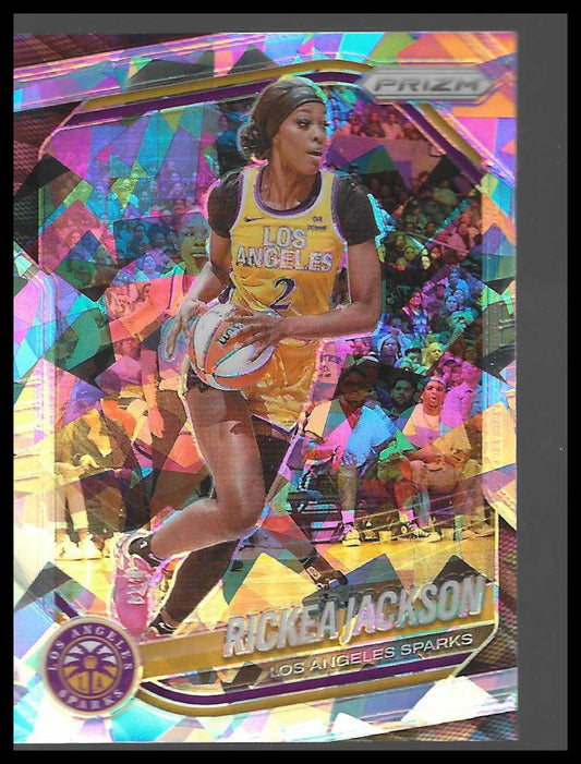 2025 Panini Prizm WNBA #118 Rickea Jackson Ice Prizms