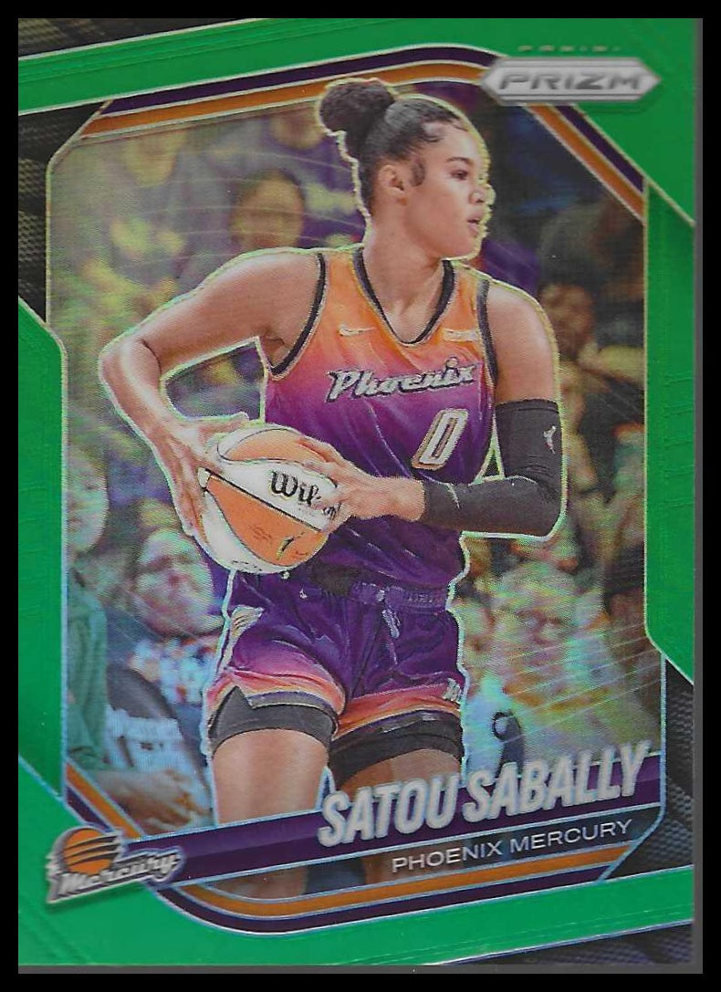 2025 Panini Prizm WNBA #4 Satou Sabally Green Prizms