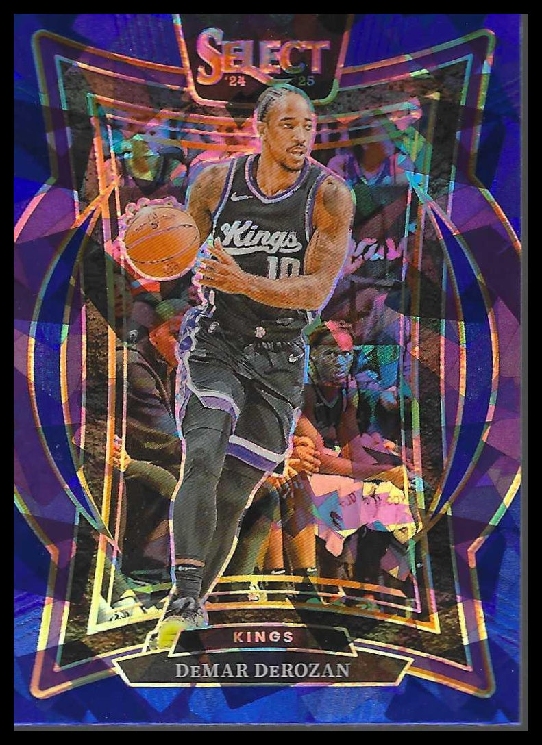 2024-25 Panini Select #33 DeMar DeRozan Blue Cracked Ice Prizm