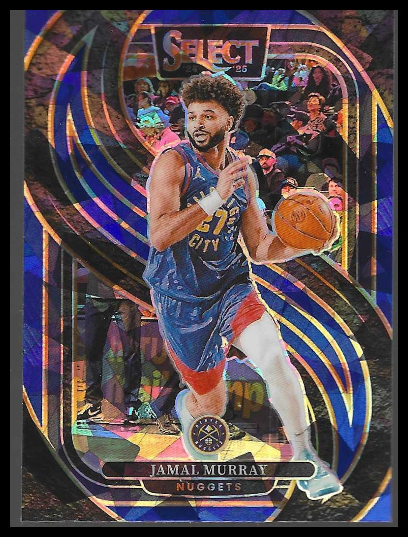 2024-25 Panini Select #120 Jamal Murray Blue Cracked Ice Prizm