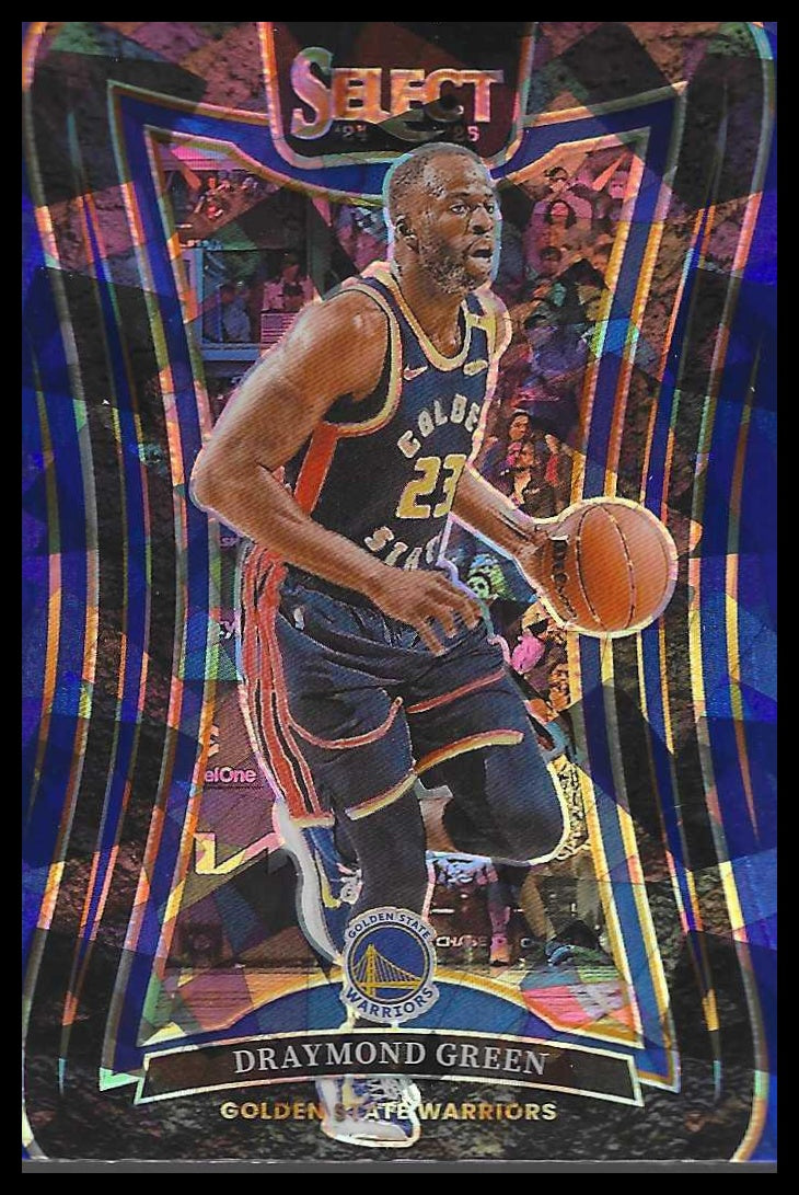 2024-25 Panini Select #302 Draymond Green Blue Cracked Ice Prizm