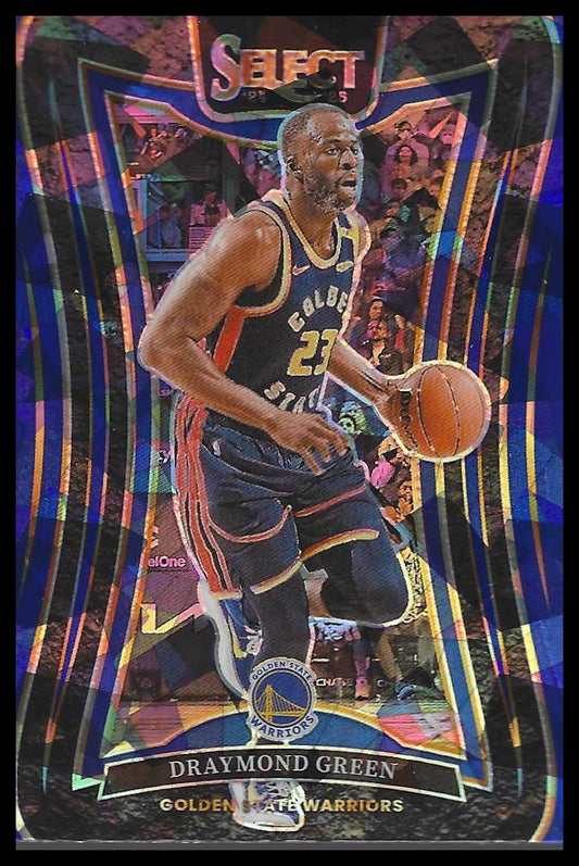 2024-25 Panini Select #302 Draymond Green Blue Cracked Ice Prizm