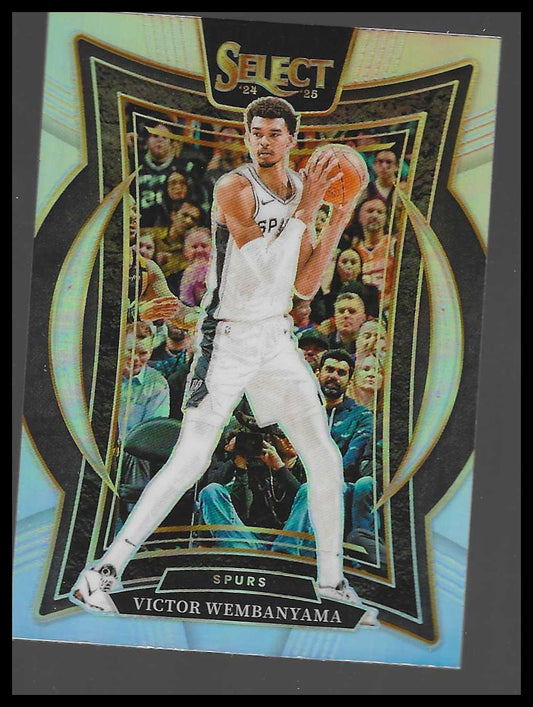 2024-25 Panini Select #9 Victor Wembanyama Silver Prizm