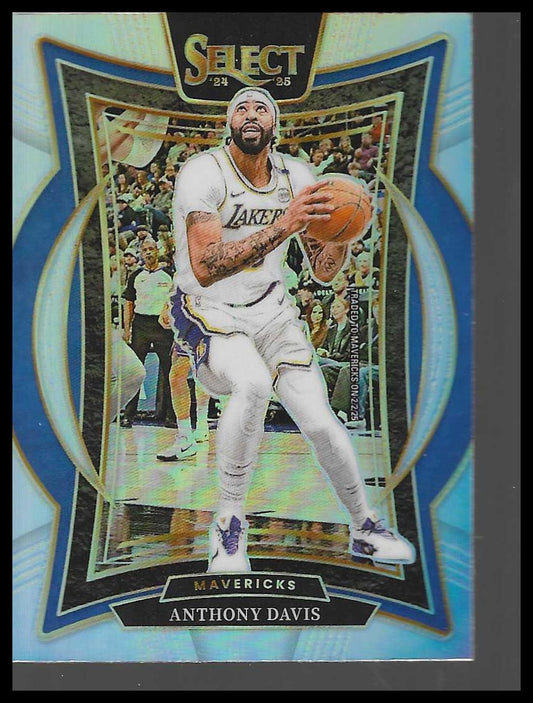 2024-25 Panini Select #25 Anthony Davis Silver Prizm