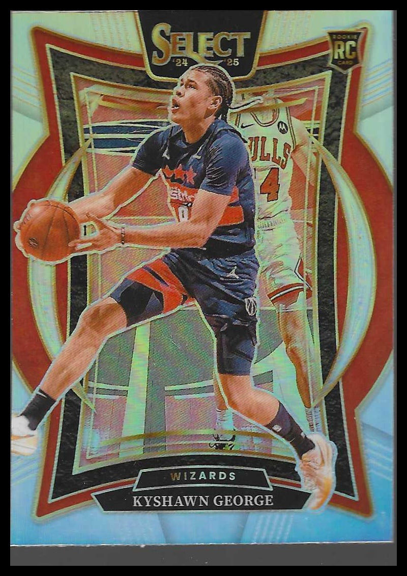 2024-25 Panini Select #85 Kyshawn George Silver Prizm