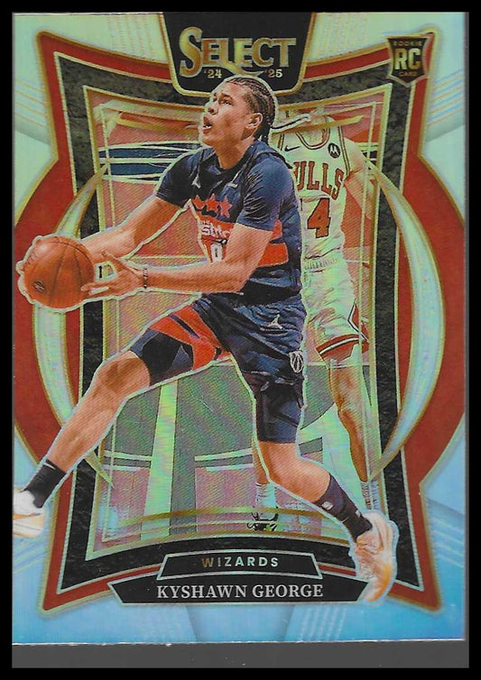 2024-25 Panini Select #85 Kyshawn George Silver Prizm