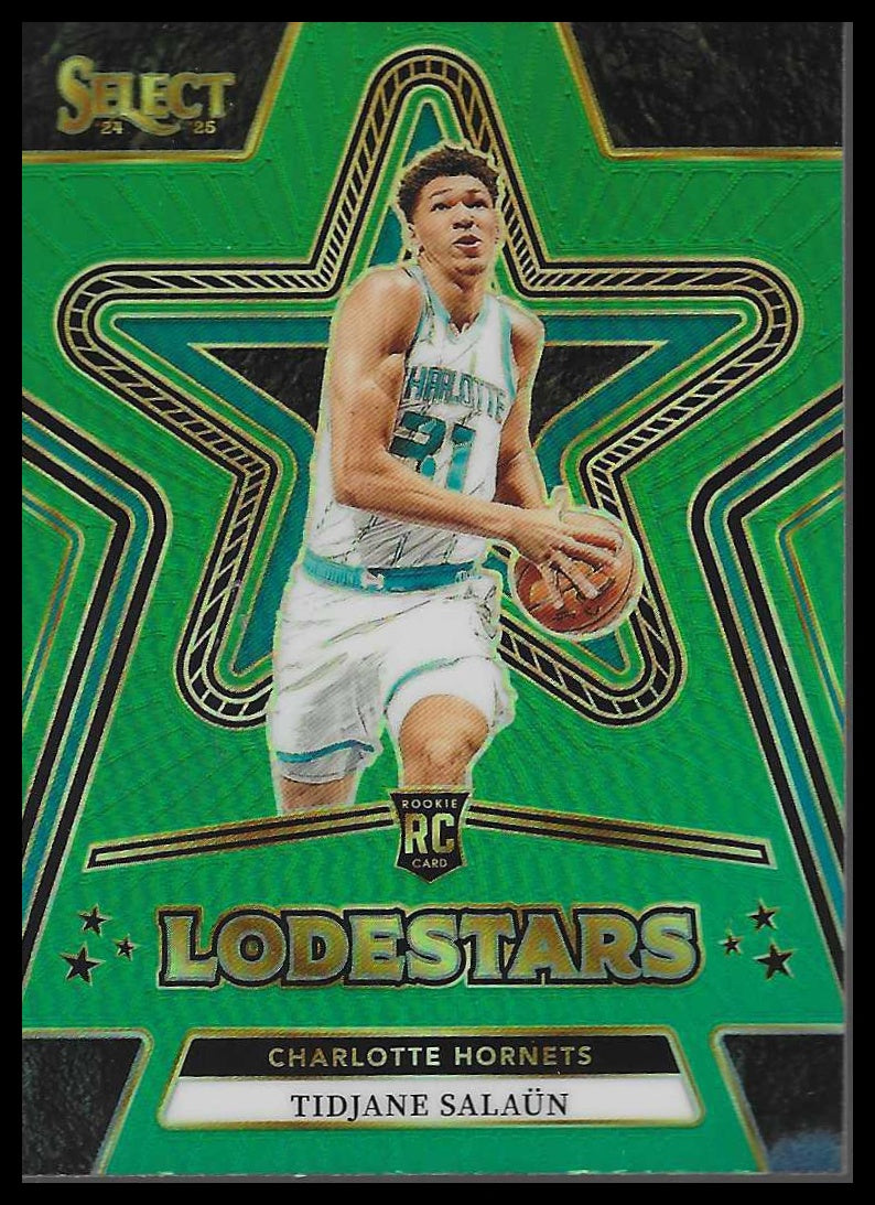 2024-25 Panini Select #1 Tidjane Salaun Lodestars Green Prizms