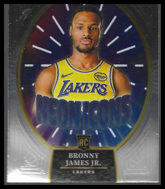 2024-25 Panini Select #2 Bronny James Jr. Neon Icons