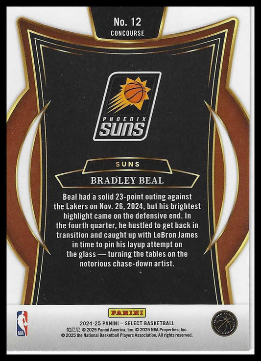 2024-25 Panini Select #12 Bradley Beal Blue (Retail)