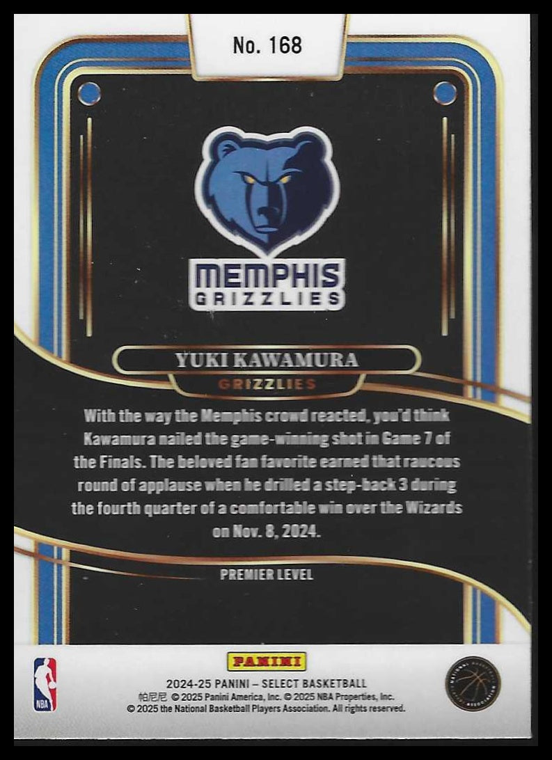 2024-25 Panini Select #168 Yuki Kawamura Blue (Retail)