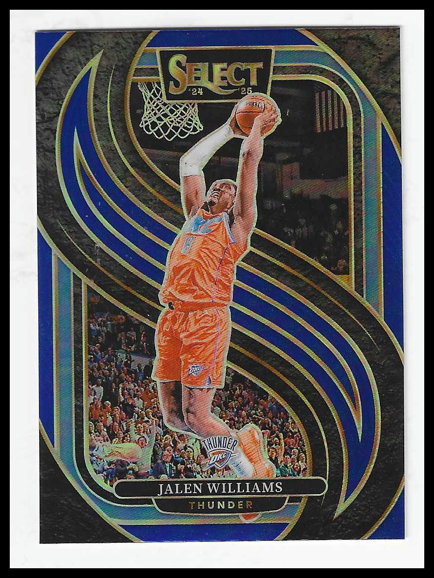 2024-25 Panini Select #124 Jalen Williams Blue Prizm
