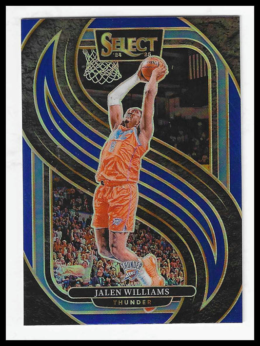 2024-25 Panini Select #124 Jalen Williams Blue Prizm
