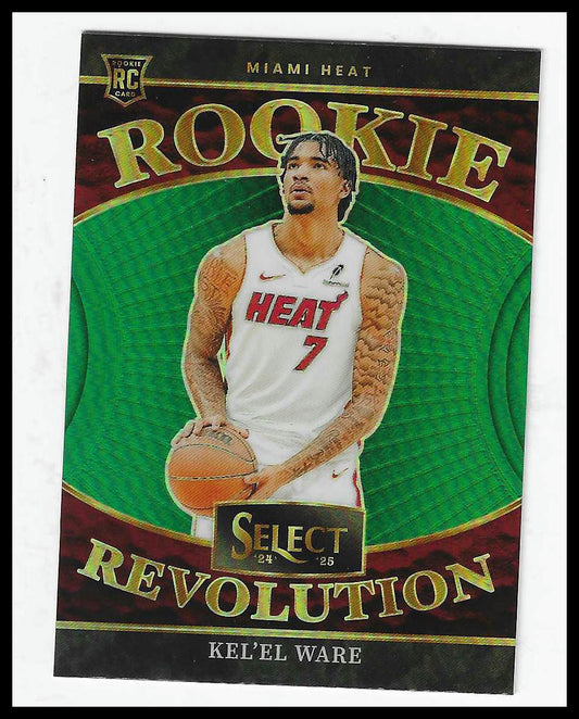 2024-25 Panini Select #8 Kel'el Ware Rookie Revolution Green Prizms