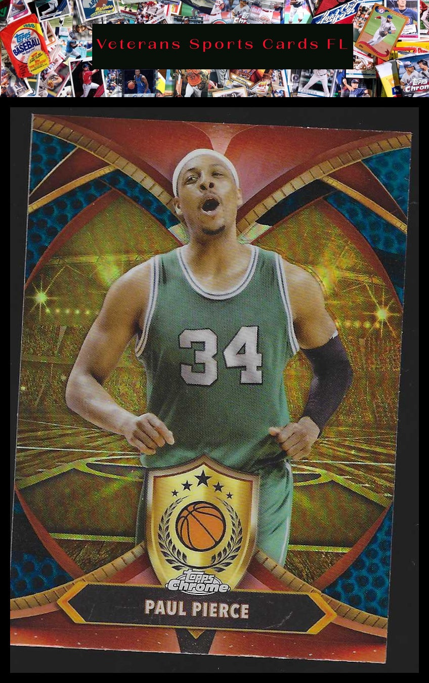 2024-25 Topps Chrome - Ball of Duty Blue Refractor #BOD-17 Paul Pierce