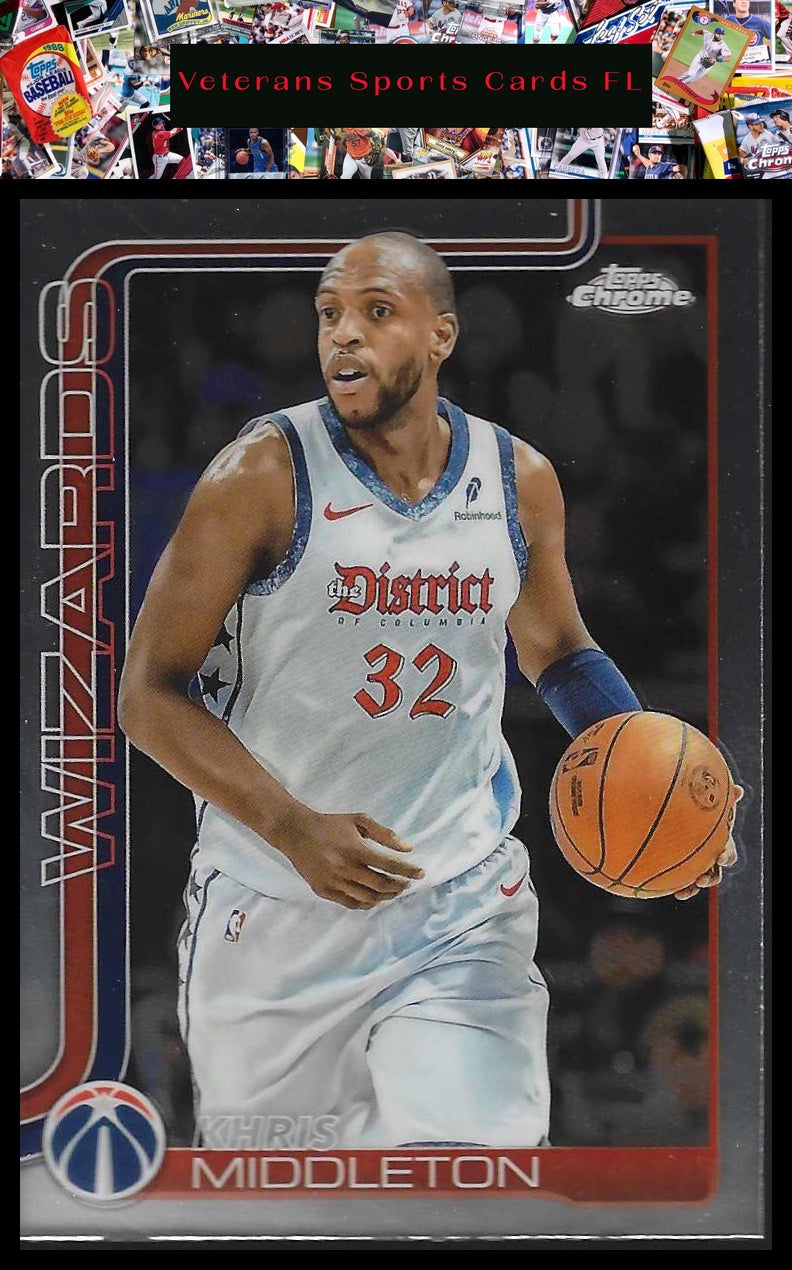 2025-26 Topps Chrome #204 Khris Middleton Refractor