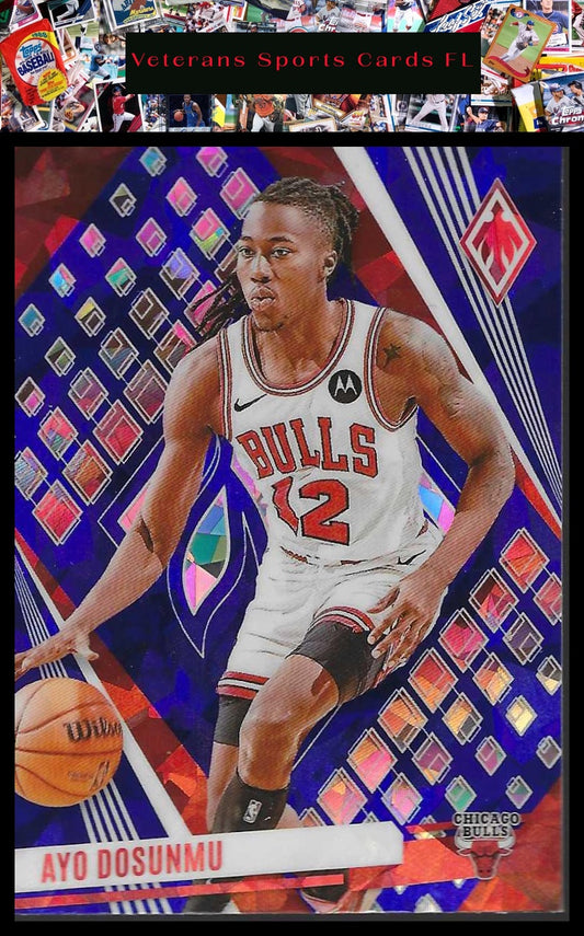 2023-24 Panini Phoenix #162 Ayo Dosunmu Phoenix Blue Ice