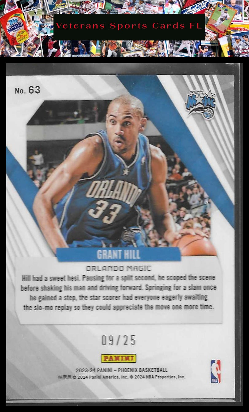 2023-24 Panini Phoenix #63 Grant Hill Fire and Ice #/25