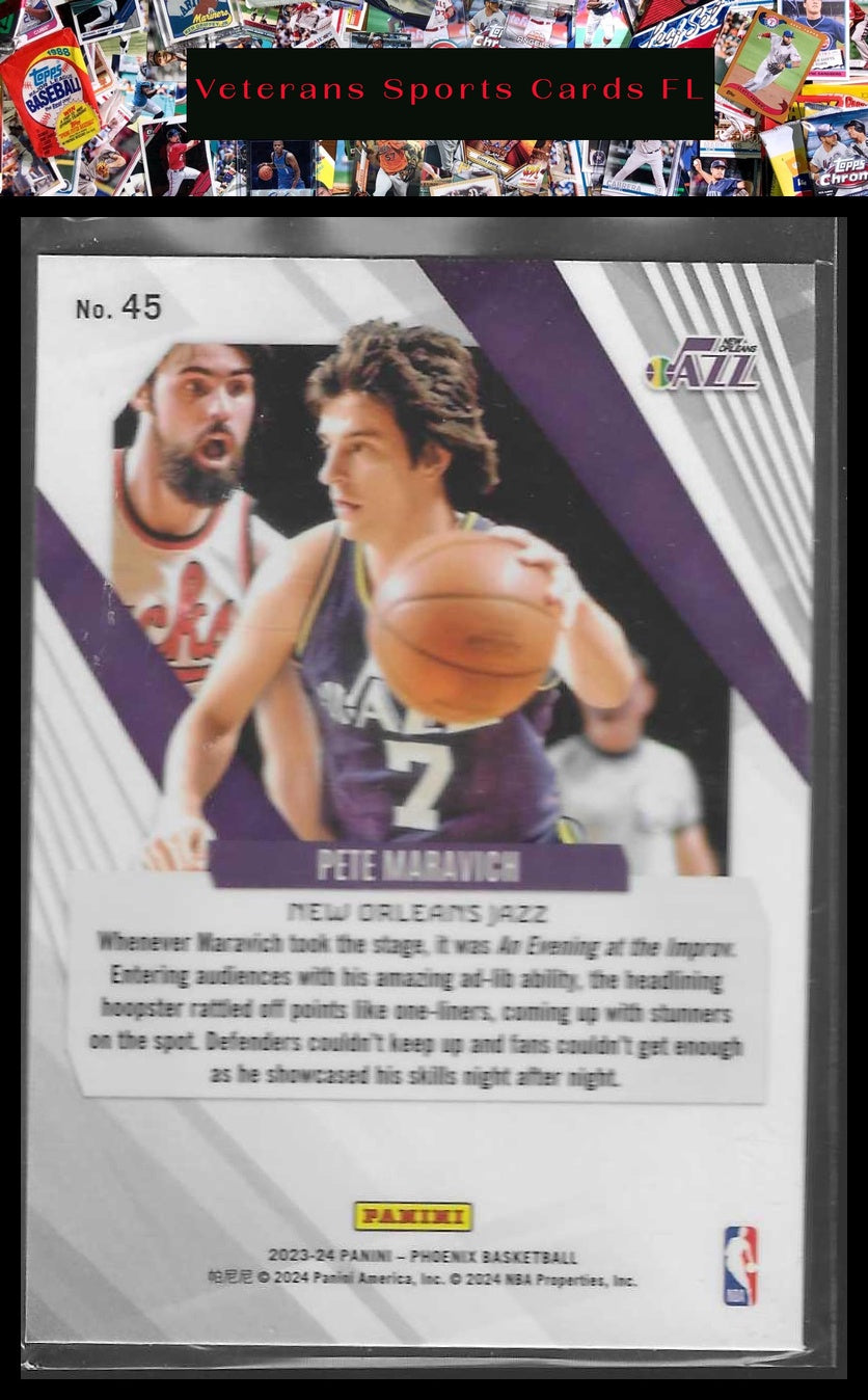 2023-24 Panini Phoenix #45 Pete Maravich Phoenix Red Ice